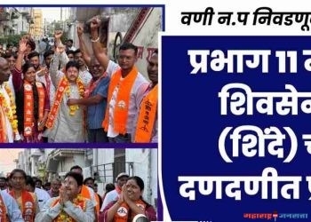 प्रभाग ११ मध्ये ‘शिवसेना (शिंदे)’ चा दणदणीत प्रचार